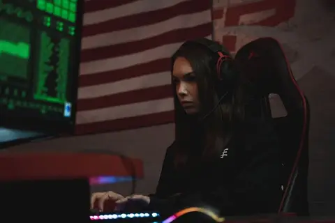 NAVI players competing at the EWC 2026 CS2 Group D match against The MongolZ in Riyadh